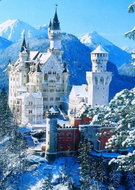 Norimpex Zámek Neuschwanstein 40 × 50 cm - Painting by Numbers