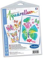 Sentosphere Set of pictures - Watercolours Junior - Butterflies and flowers - Water Painting