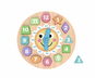 Mamido Dřevěné edukativní hodiny s puzzle - Naučné hodiny
