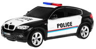Mamido Police car remote control R/C BMW X6 1:24, black - Remote Control Car