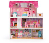 Mamido Tilli Three tier, 8 pieces of furniture, 70 cm, pink - Doll House