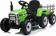 Mamido Elektrický traktor s vlečkou Blow, zelený - Dětský elektrický traktor