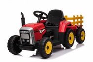 Mamido Electric tractor with siding T2, red - Children's Electric Tractor