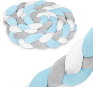 Ricokids crib bumper 3 m blue-grey - Crib Bumper