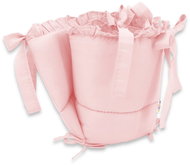 Baby Nellys Mantinel s volánkem 120 × 60 cm, 180 cm royal - růžový - Crib Bumper