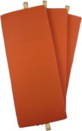 Baby Patron Rorry 3-piece reversible cot bumper with 3cm foam filling in brick with ochre, lyocell - Crib Bumper