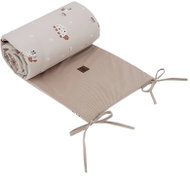 Eko Premium Velvet Bees beige 360×35cm - Crib Bumper