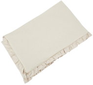 Eco Premium cotton cot bumper with ruffle light beige 360×40cm - Crib Bumper