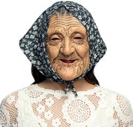 Boland Latex witch face mask with scarf - Carnival Mask