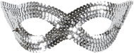 Widmann Silver sequin scarf - Carnival Mask