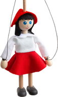 Loutka Mašek Loutka Karkulka, 14 cm - Loutka