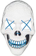 Verk Děsivá svítící maska lebka bílomodrá - Karnevalová maska