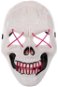 Verk Děsivá svítící maska lebka bílofialová - Carnival Mask