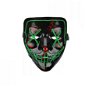 GGV Děsivá svítící maska zelená - Carnival Mask