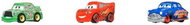 Mattel Disney Cars Mini Racers 3 ks Hudson Hornet, Chick Hicks, McQueen - Toy Car