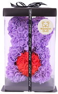 Classic Teddy Bear Rose Teddy 25cm gift wrapped - purple - Rose Bear