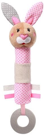 BabyOno Plush toy with squeaker and teether Rabbit Julie - Soft Toy - Main image