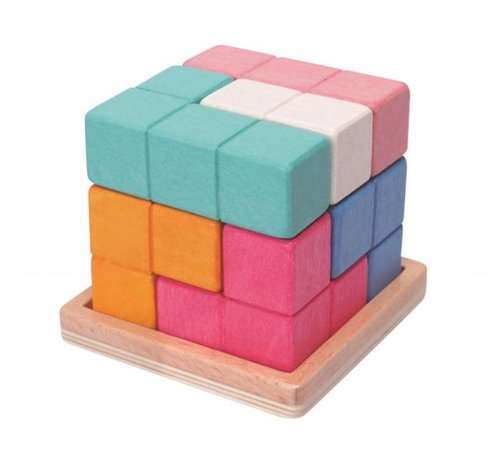Adam Toys TETRIS wooden cube - Kids’ Building Blocks - Main image