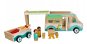 Adam Toys Wooden caravan with trailer and accessories - Toy Car