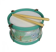 Adam Toys Wooden drum, Forest animals - mint - Toy Drum