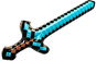 FunCo Diamantový meč Minecraft 60 cm nafukovací - Meč
