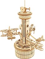 Robotime Rokr 3D dřevěné puzzle Řídící věž letového provozu (hrací skříňka) 255 dílků - 3D Puzzle
