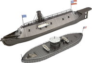METAL EARTH 3D puzzle Monitor & Merrimack (ICONX) - Metal Model