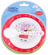 2-piece plastic set PEPPA PIG baby - Dish Set