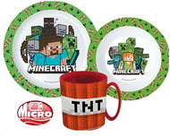 3-piece plastic set MINECRAFT - Dish Set