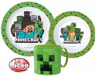 3-piece plastic set MINECRAFT - Dish Set