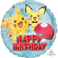AMSCAN balón fóliový happy birthday pokémon Pikachu 43 cm - Balloons