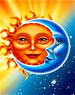 Gaira Slnko a mesiac D4835 - Diamantové maľovanie
