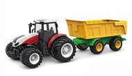 Amewi Traktor 2,4 Ghz s přívěsem, světla, zvuk 1:24 - RC traktor