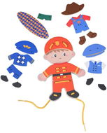 Classic World dřevěné puzzle šněrovací Profese pro kluky - Šněrování