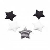 Dream Creations Dětská girlanda hvězdy, černobílá se vzory - Dekorace do dětského pokoje