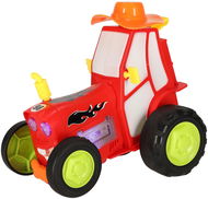 KIK KX4614 RC skákající a tančící traktor 3,7 V, červený - RC traktor