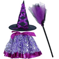 KIK KX4431 Kostým čarodějnice sada 3 ks, fialový - Costume