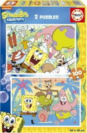 EDUCA Puzzle Sponge Bob 2 × 100 pieces - Jigsaw Puzzle