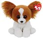 TY Pes hnědobílý střapatý 15 cm - Soft Toy