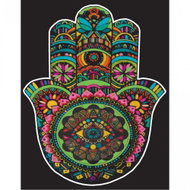 colourvelvet Velvet picture Hand of Fatima - Colouring Book