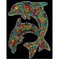 Omaľovánky Colorvelvet Zamatový obrázok Delfíny - Omalovánky