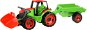 Lena Traktor se lžící a s vozíkem, červeno zelený - Toy Car