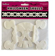 Paper garland skull 300 cm - Garland