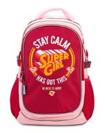 Školský batoh BAAGL Školský batoh s pončom Supergirl Stay Calm - Školní batoh