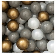 Flumi Children's pool balls 200 pcs, gold / grey / pearl - Small Balls