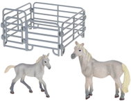 Mikrotrading Zoolandia Horse with foal and accessories - Figure and Accessory Set