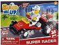 Micro trading BuildMeUp super racer kit - Rotes Auto mit Puppe 38 Teile - Bausatz