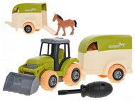 Mikrotrading Tractor 26 cm screw-in, free running with trailer and horse - Tractor