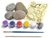 Mikrotrading NASA creative set Paint your rhinestones as planets, 4 rhinestones in box - Pebble Painting