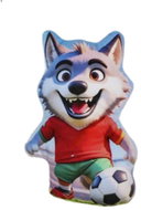 Mikro trading Polštářek plyšový 18 cm Vlk fotbalista - Soft Toy